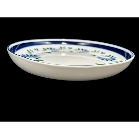 Vtg Dansk SAGE SONG 13" Platter 1.75” Round Blue Green Floral Danish Stoneware - Picture 2 of 8